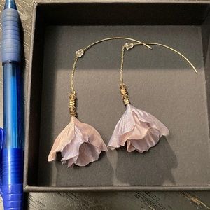 Ribbon statement earrings